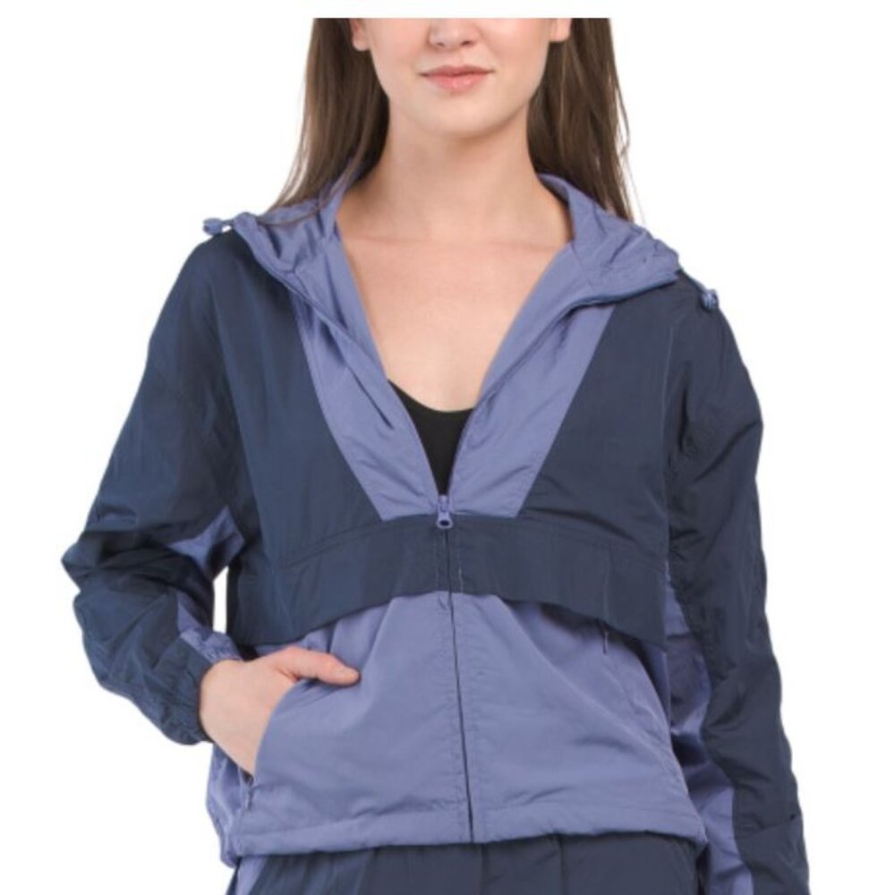 NWT YOGALICIOUS Radiant Color Block Tatum Hoodie Jacket Size M